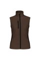 Dames Softshell bodywarmer Kariban K404 CHOCOLATE